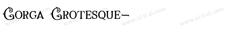 Gorga Grotesque字体转换